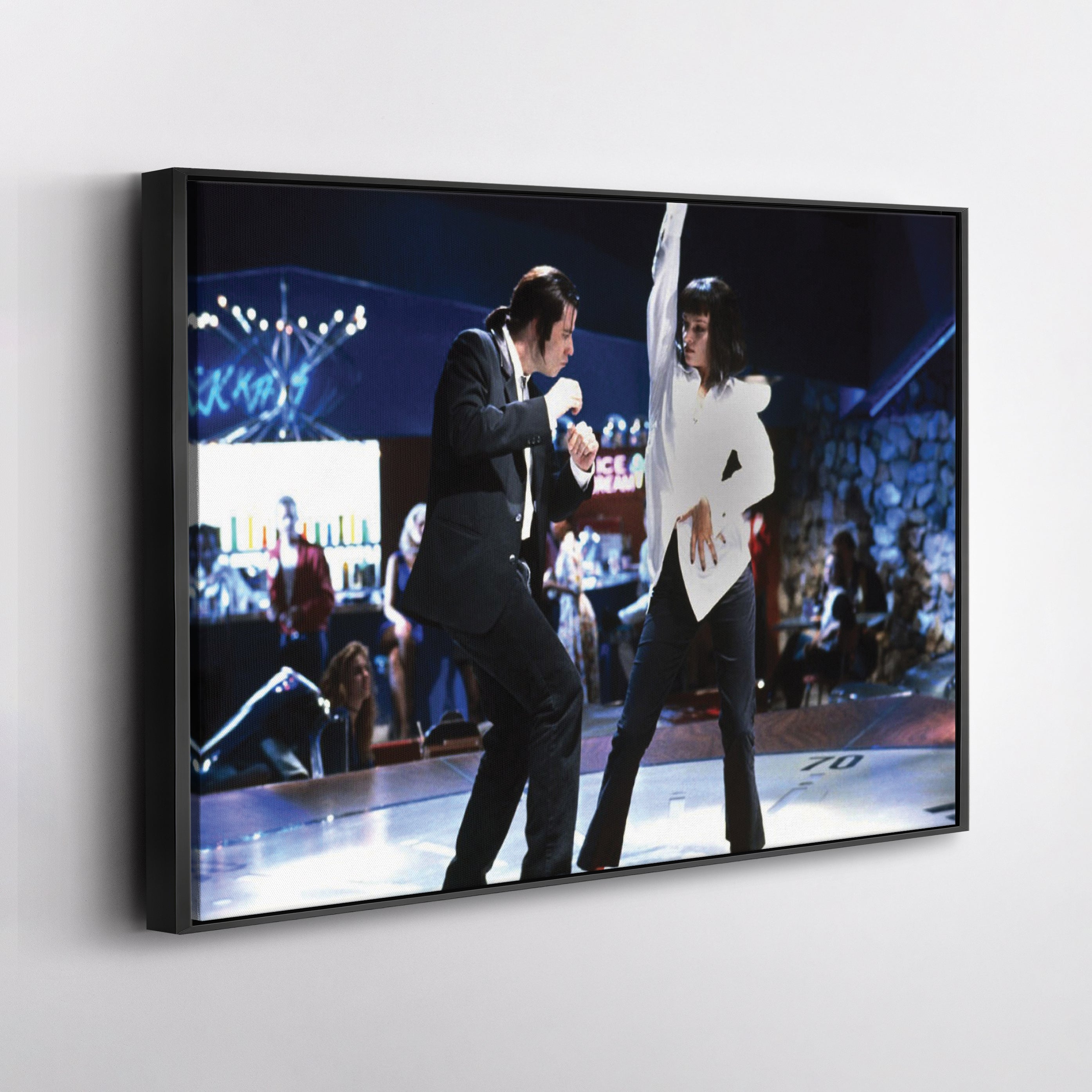 Pulp Fiction Canvas – Dance Twist Scene Movie Wall Art for Home Decor