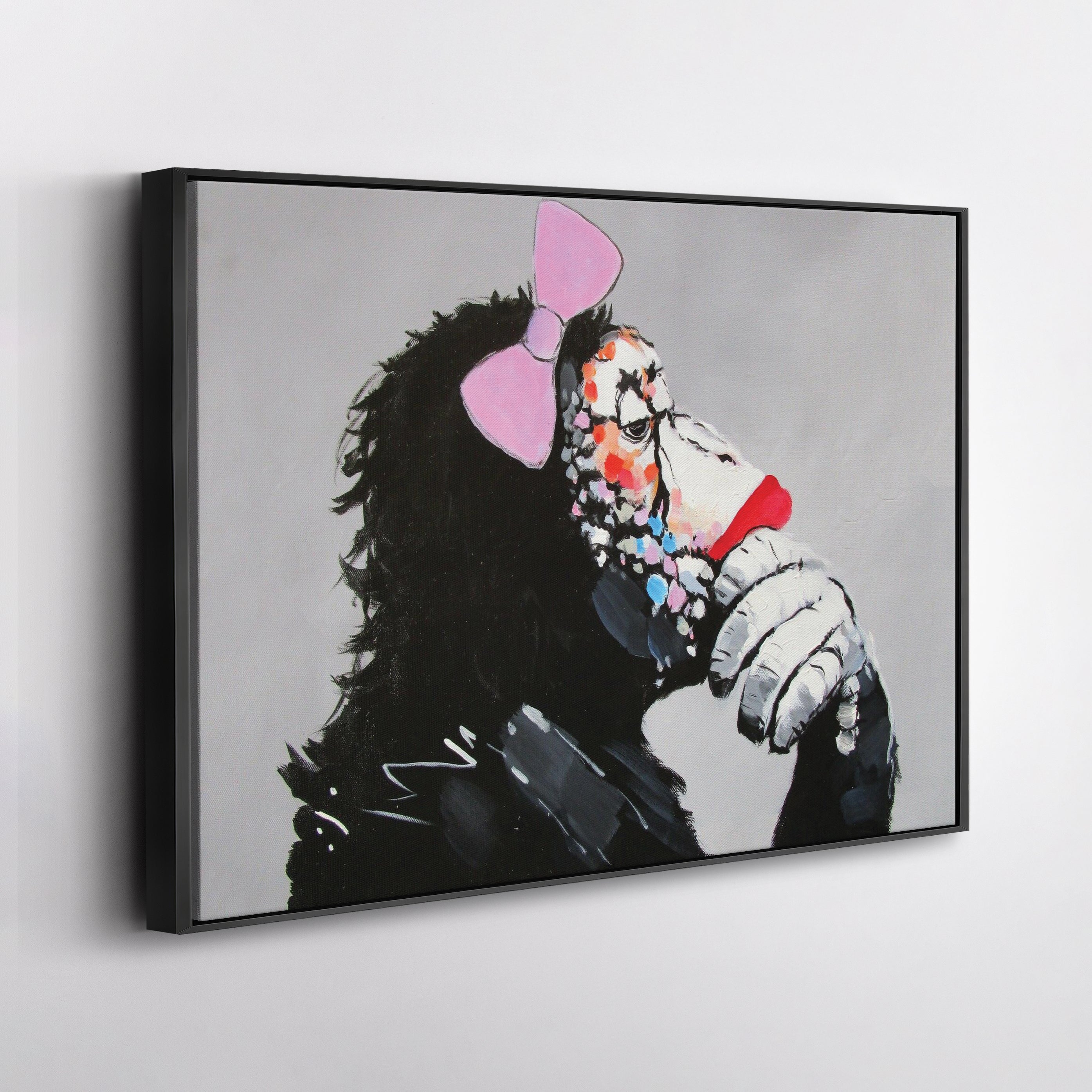 Banksy Female DJ Canvas – Street Art for Modern Wall Decor