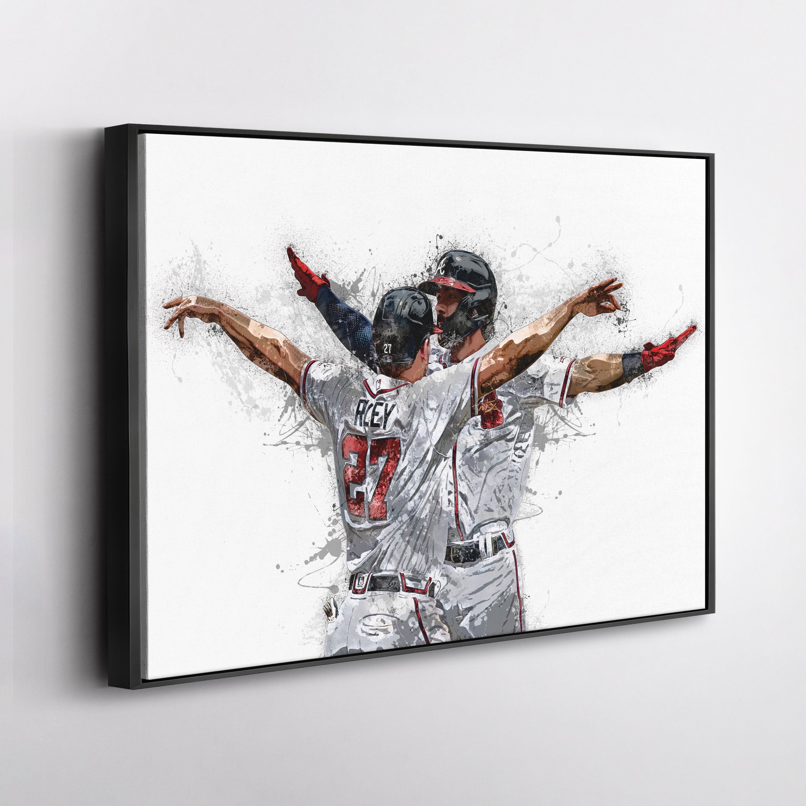 Austin Riley & Dansby Swanson Canvas Art – Atlanta Braves Wall Decor