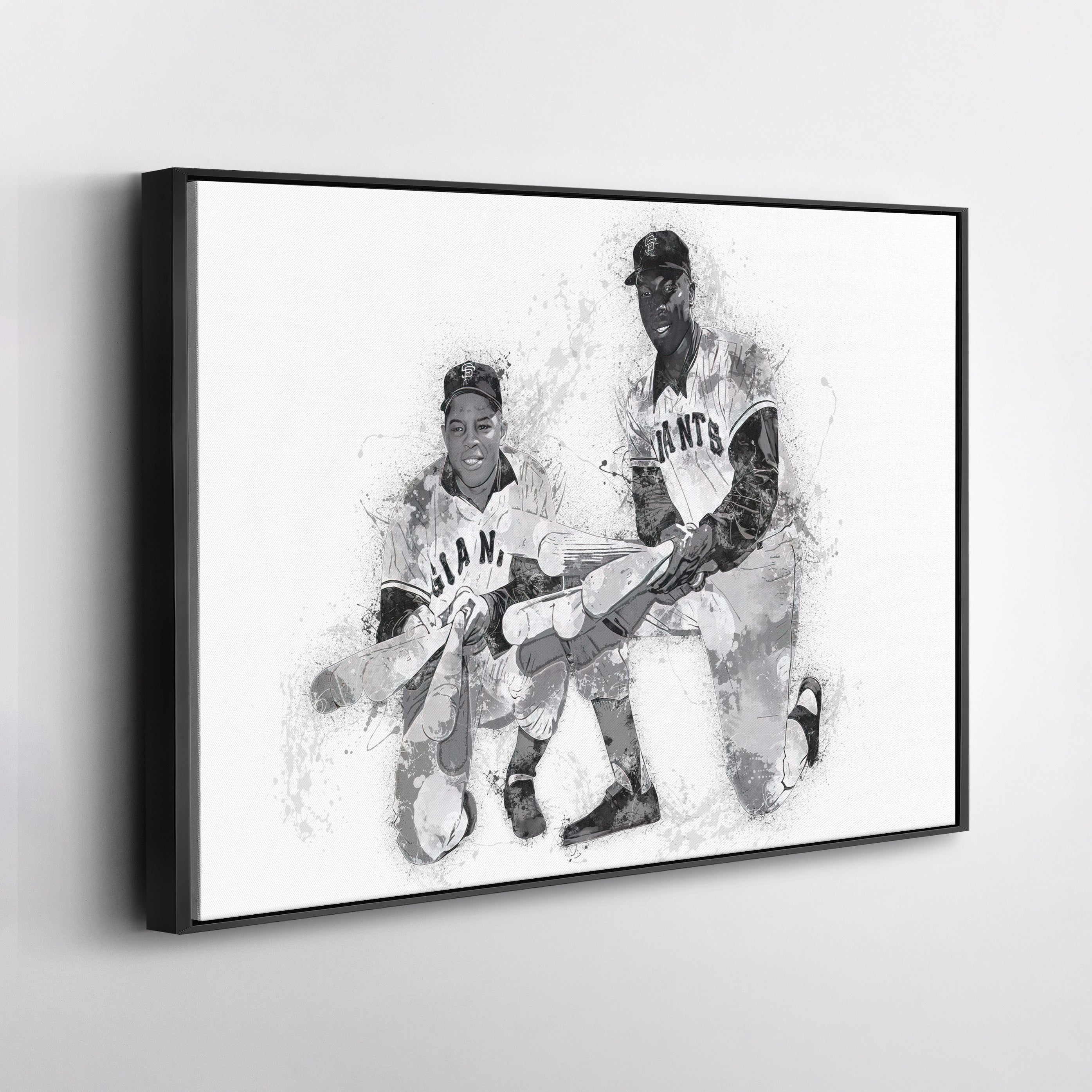 Willie Mays & Willie McCovey Canvas Art – San Francisco Giants Wall Decor