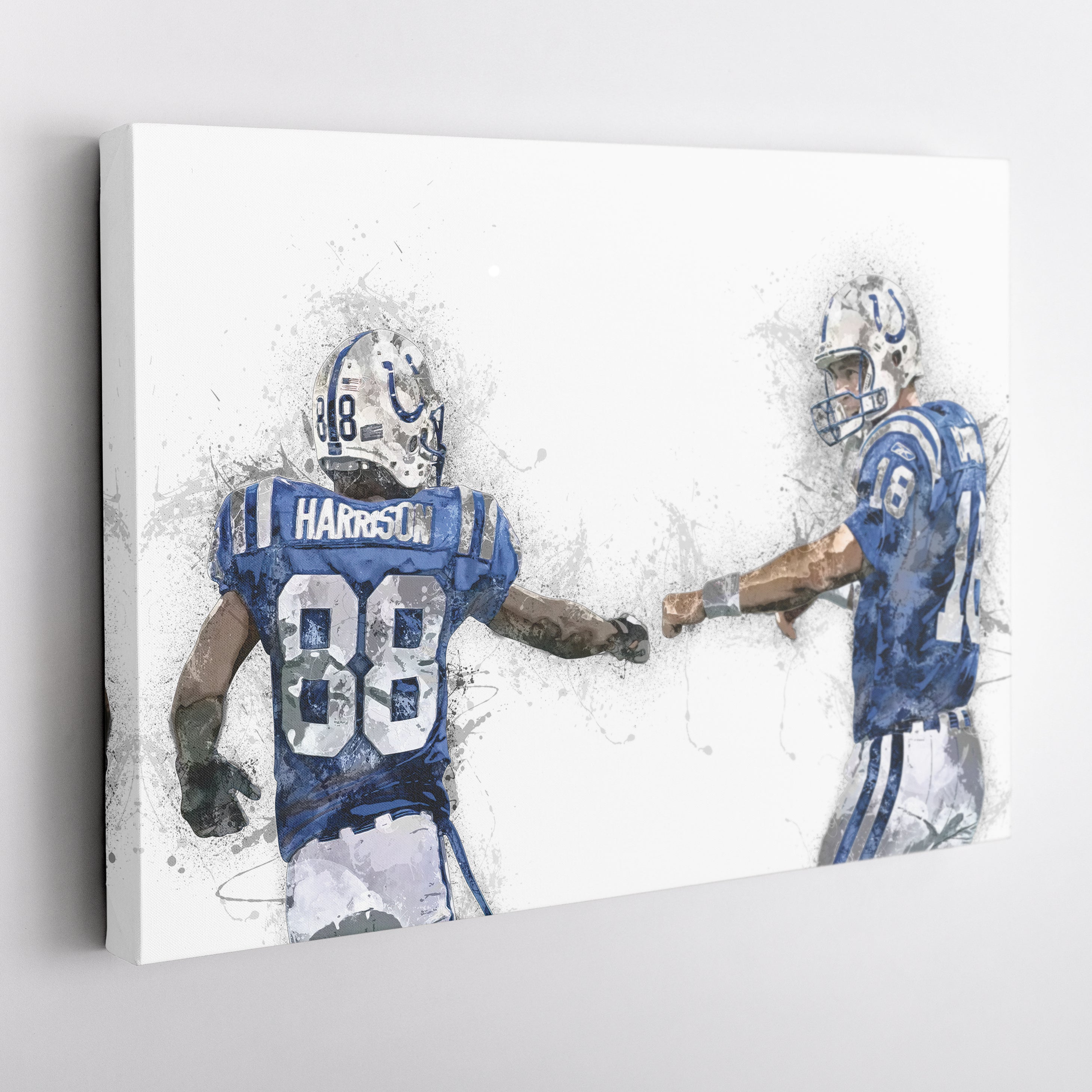 Peyton Manning & Marvin Harrison Canvas Art – Indianapolis Colts Wall Decor