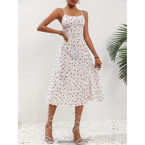 25 Edition – Polka Dot Maxi Dress with Front Slit