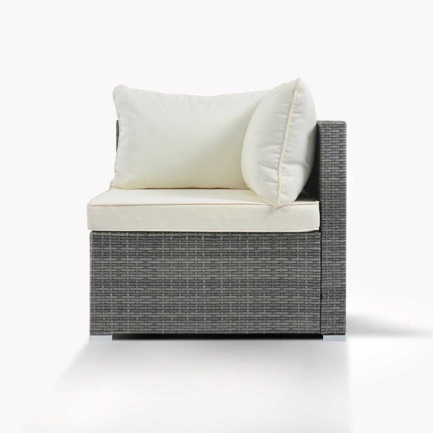 LuneluX_Home – 8-Piece Wicker Patio Conversation Set with Cushions