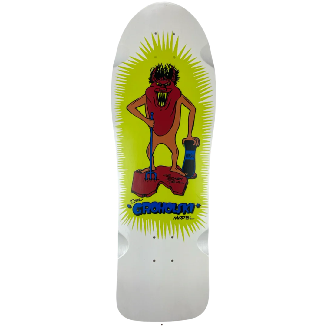 Vision Groholski Jersey Devil Deck - 9.5" White Dip
