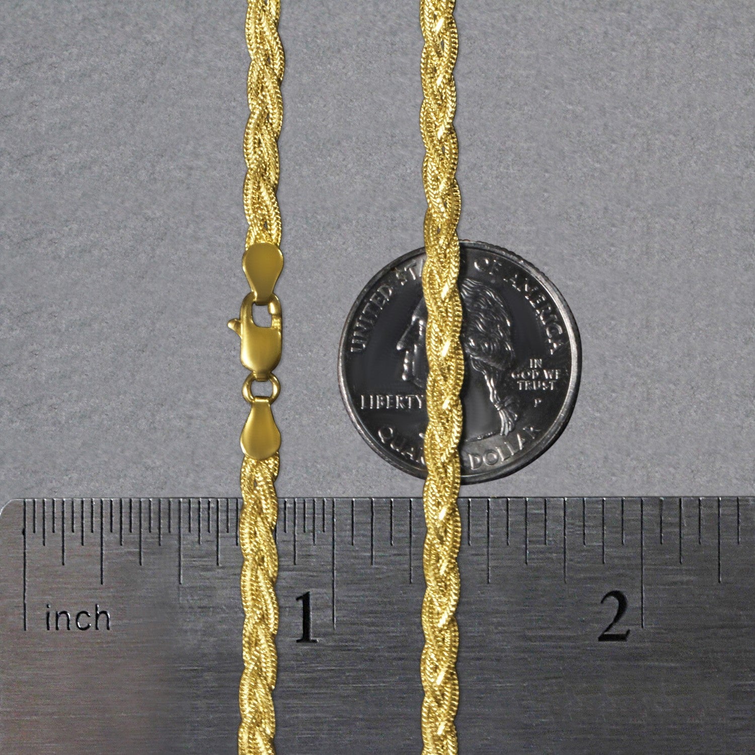 14k Yellow Gold Braided Chain (3.50 mm)