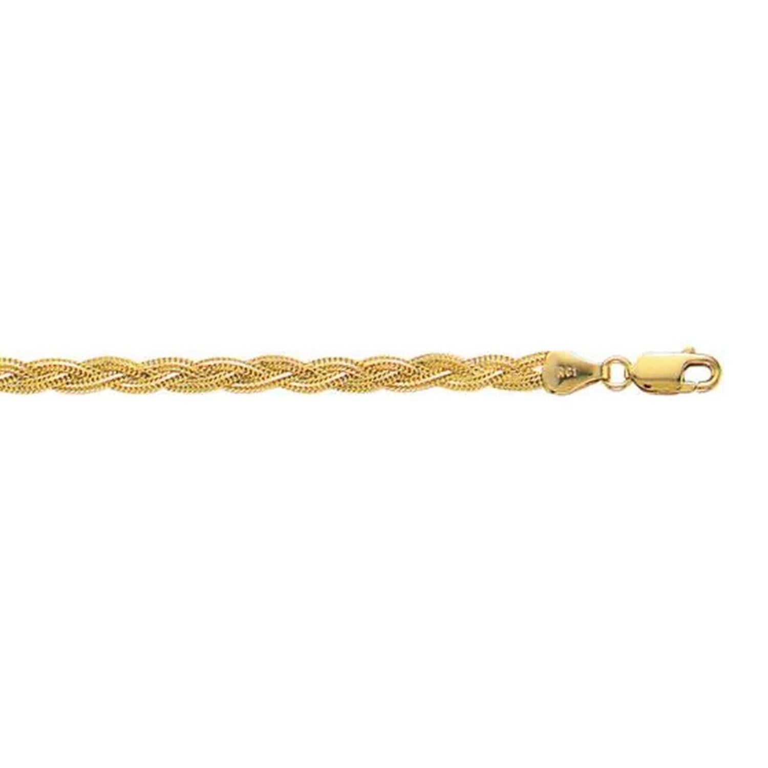 14k Yellow Gold Braided Chain (3.50 mm)