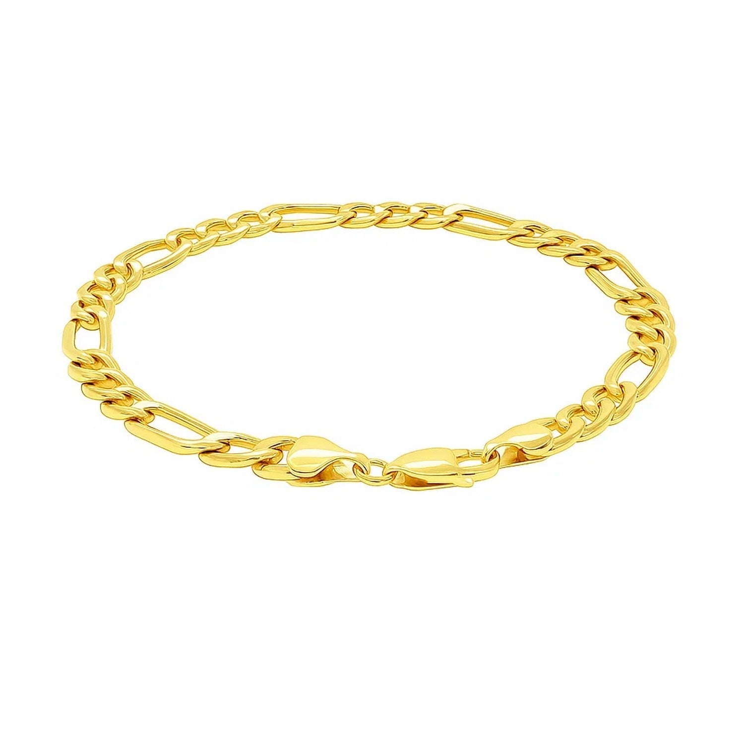 10k Yellow Gold Lite Figaro Bracelet (6.60 mm)