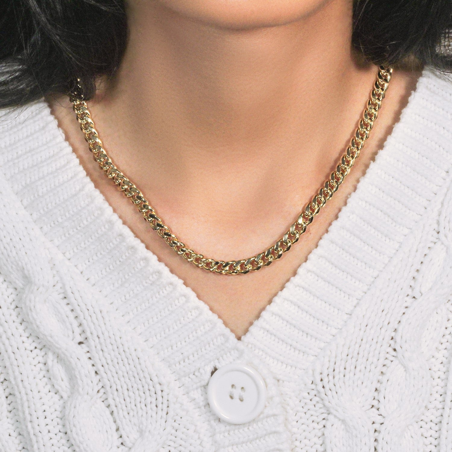 14k Yellow Gold Semi Solid Miami Cuban Chain (6.60 mm)