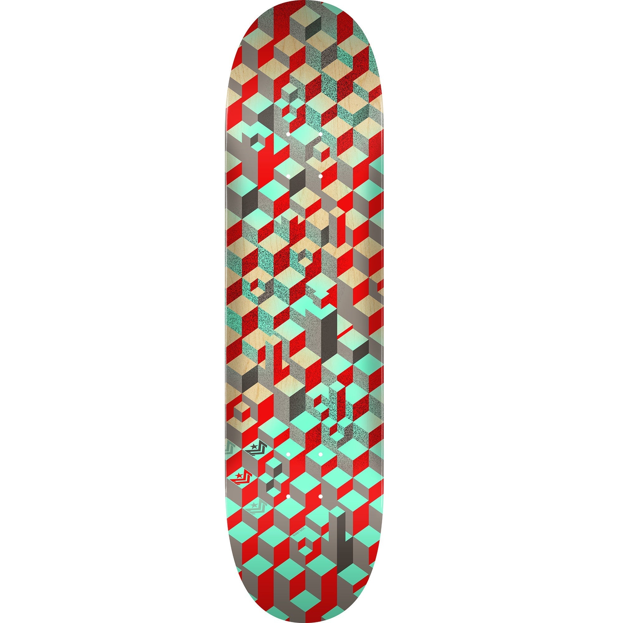 Mini Logo Pattern Blocks Skateboard Deck 242 - 8.0"