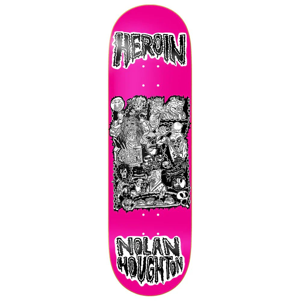 Heroin Nolan Houghton Allegory of Fear Skateboard Deck - 9.5"