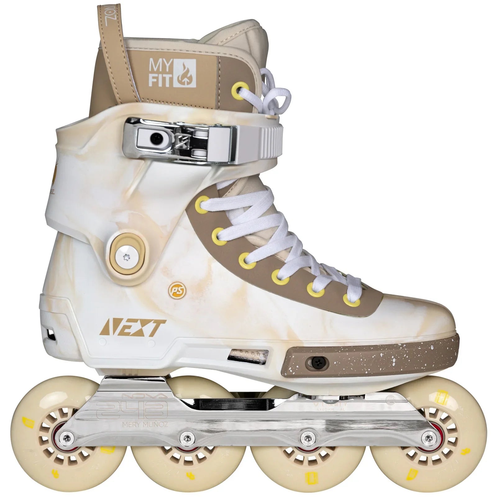 Powerslide Next Mery Munoz Pro 80 Aggressive Inline Skates Complete - Sand