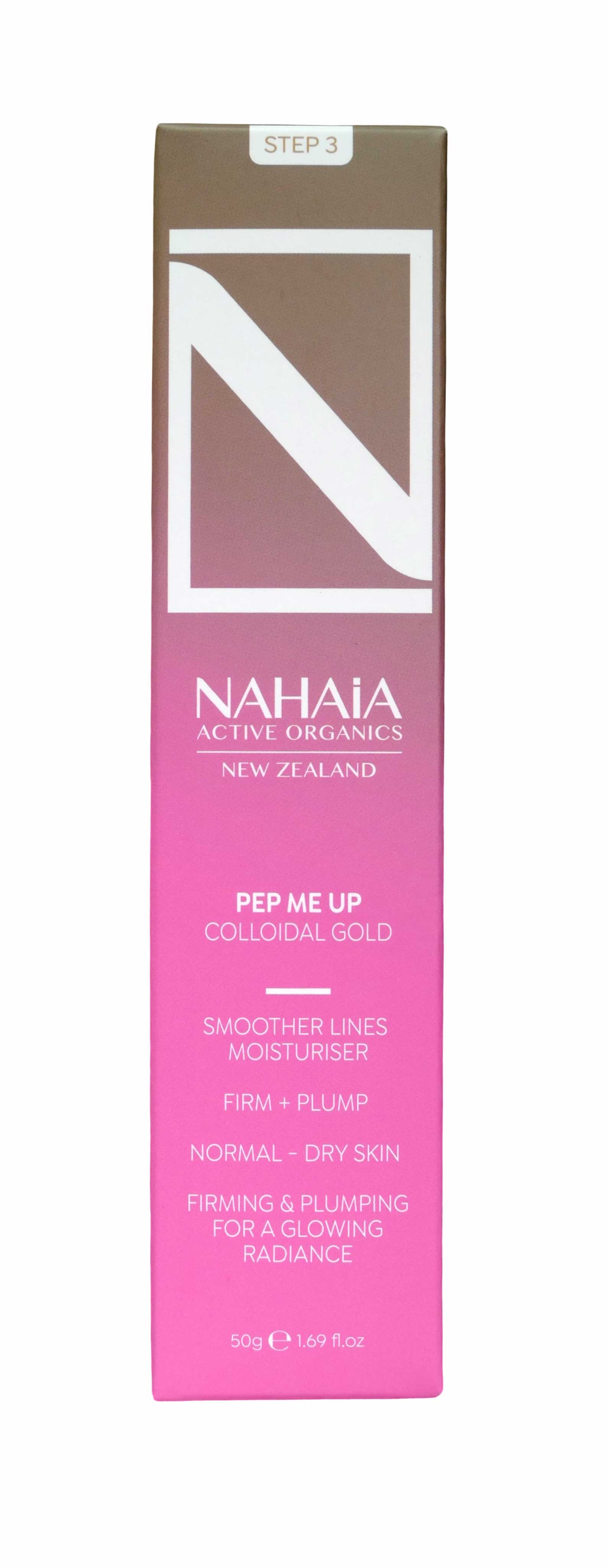 PREMIUM PEP ME UP SMOOTHER LINES MOISTURISER with colloidal gold 1.69 fl oz