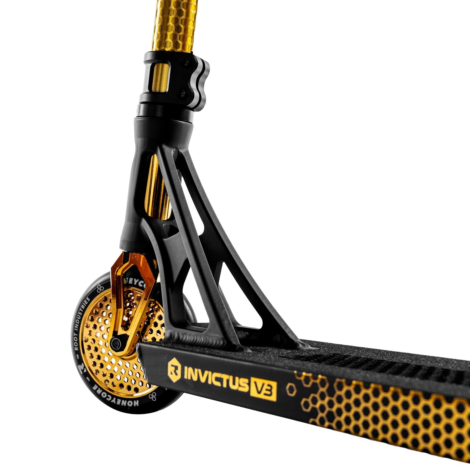 Root Industries Invictus V3 Complete Scooter - Gold Rush