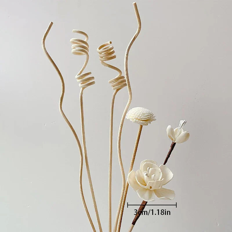 1 Set Diffuser Sticks Flower Aromatherapy Rattan No Fire Aroma Diffuser Sticks Home Living Room Aromatic Incense Supplies
