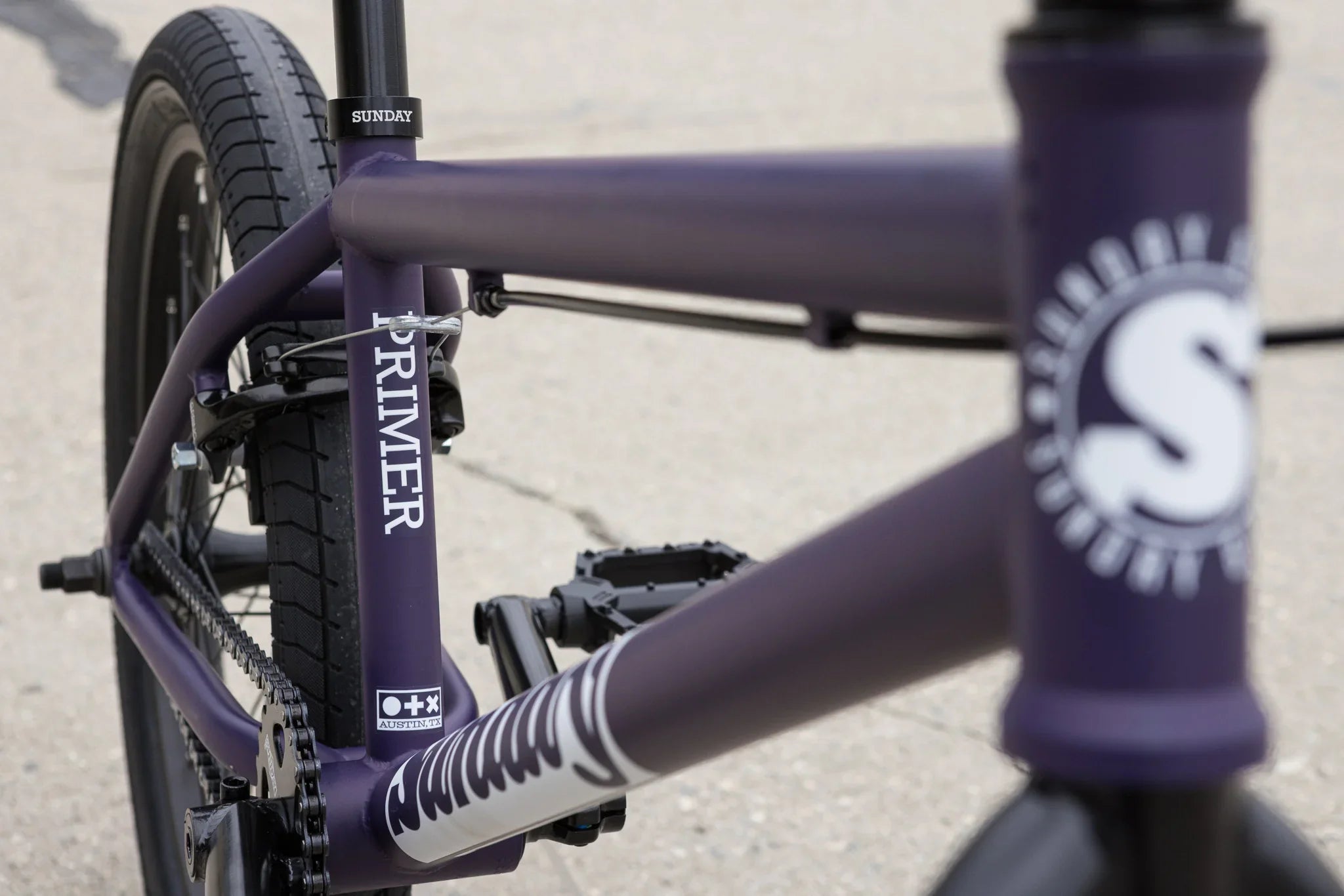 Sunday Primer 21″ Complete BMX Bike - Matte Midnight Purple