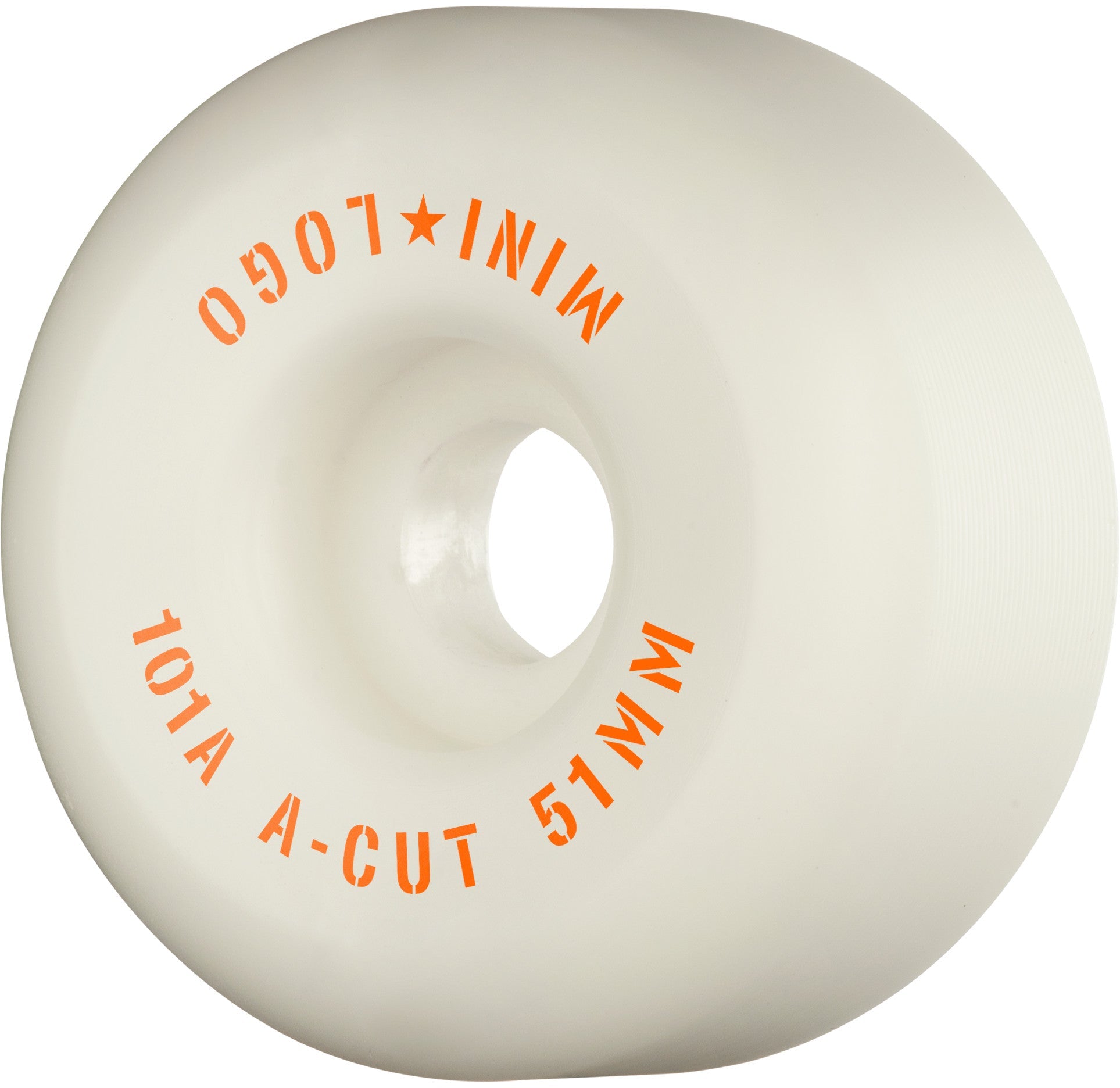 Mini Logo Wheels A-Cut "2" 51mm 101a - White (Set of 4)