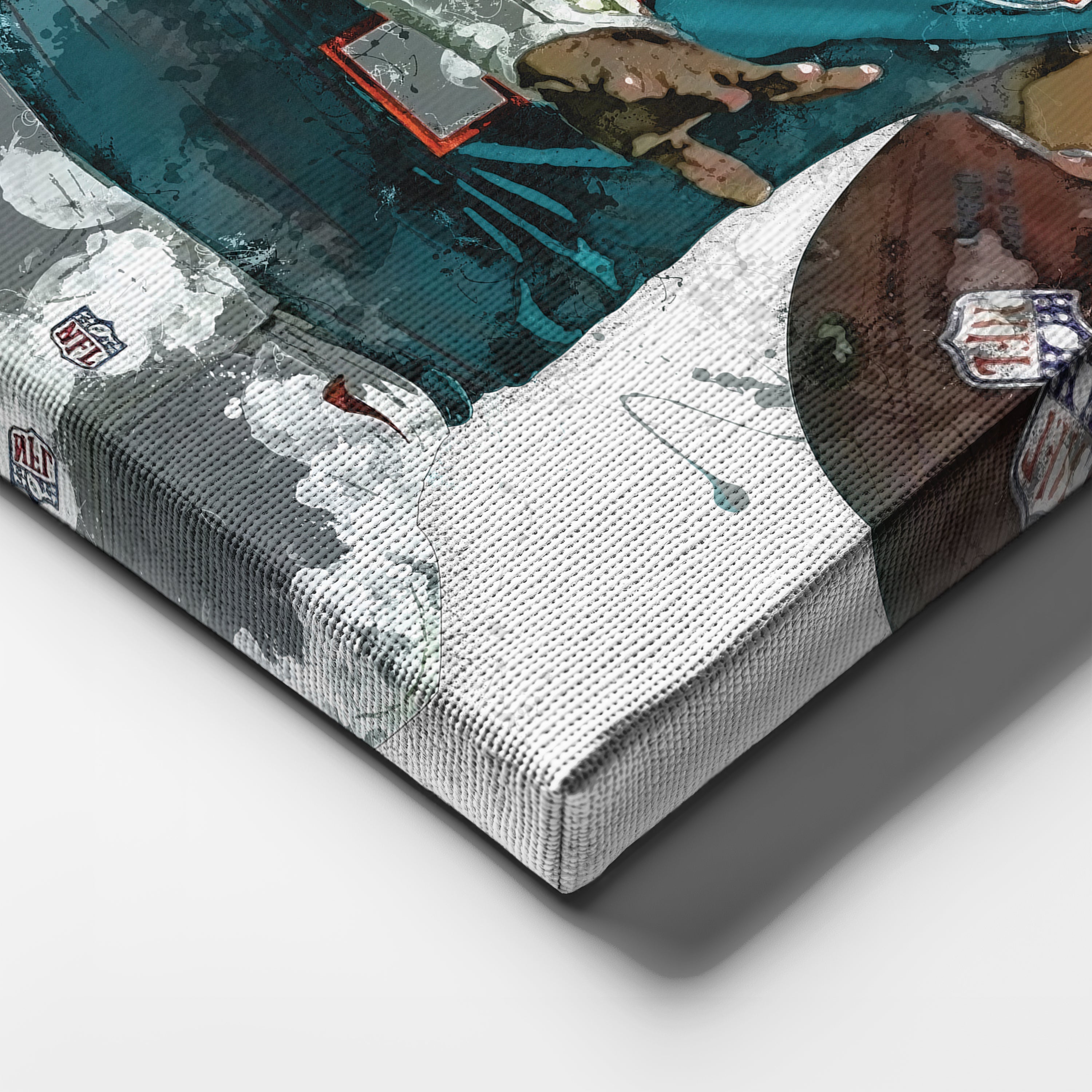 Tua Tagovailoa Canvas Art – Miami Dolphins Wall Decor