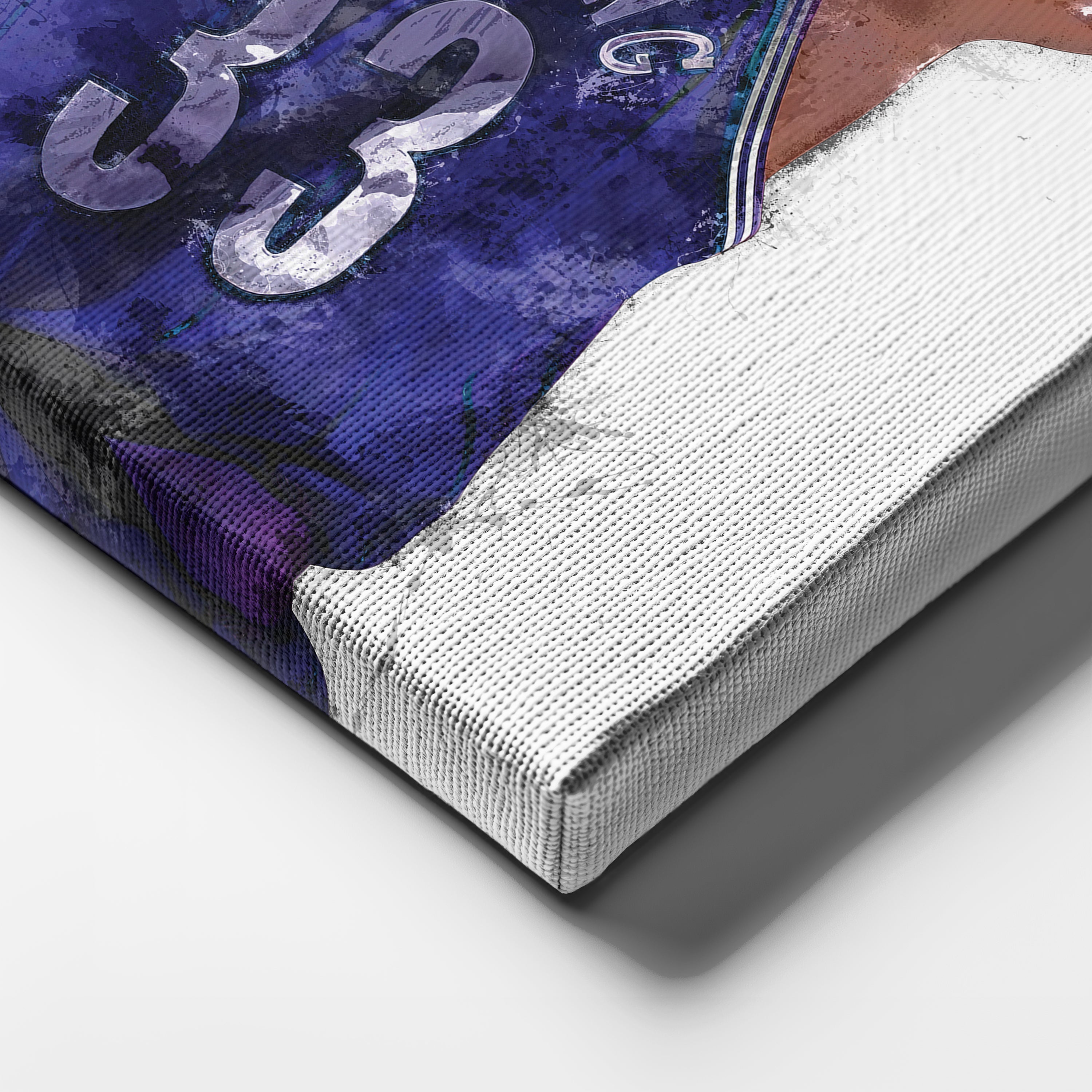 Alonzo Mourning Canvas Art – Charlotte Hornets Wall Decor