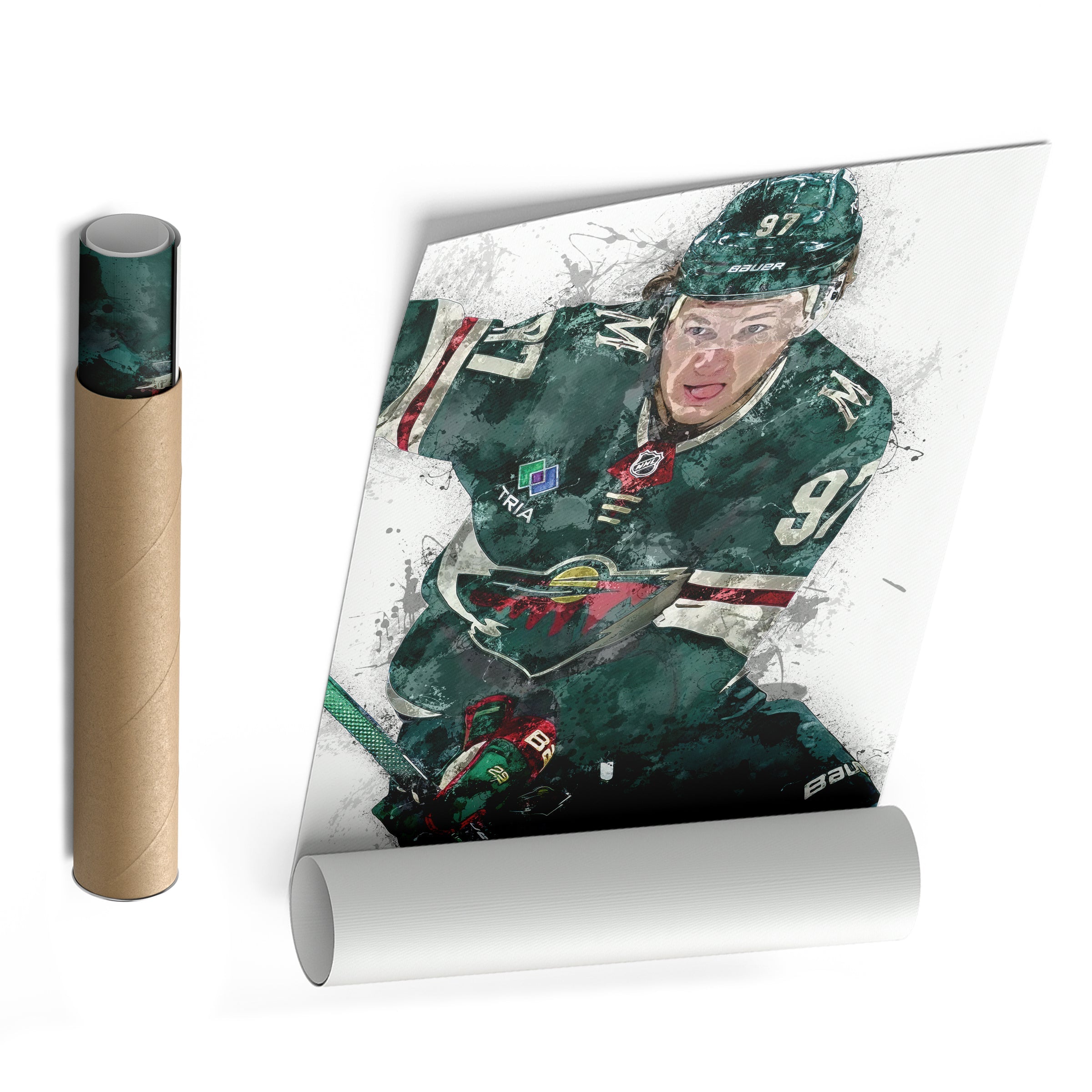 Kirill Kaprizov Canvas Art – Minnesota Wild Wall Decor
