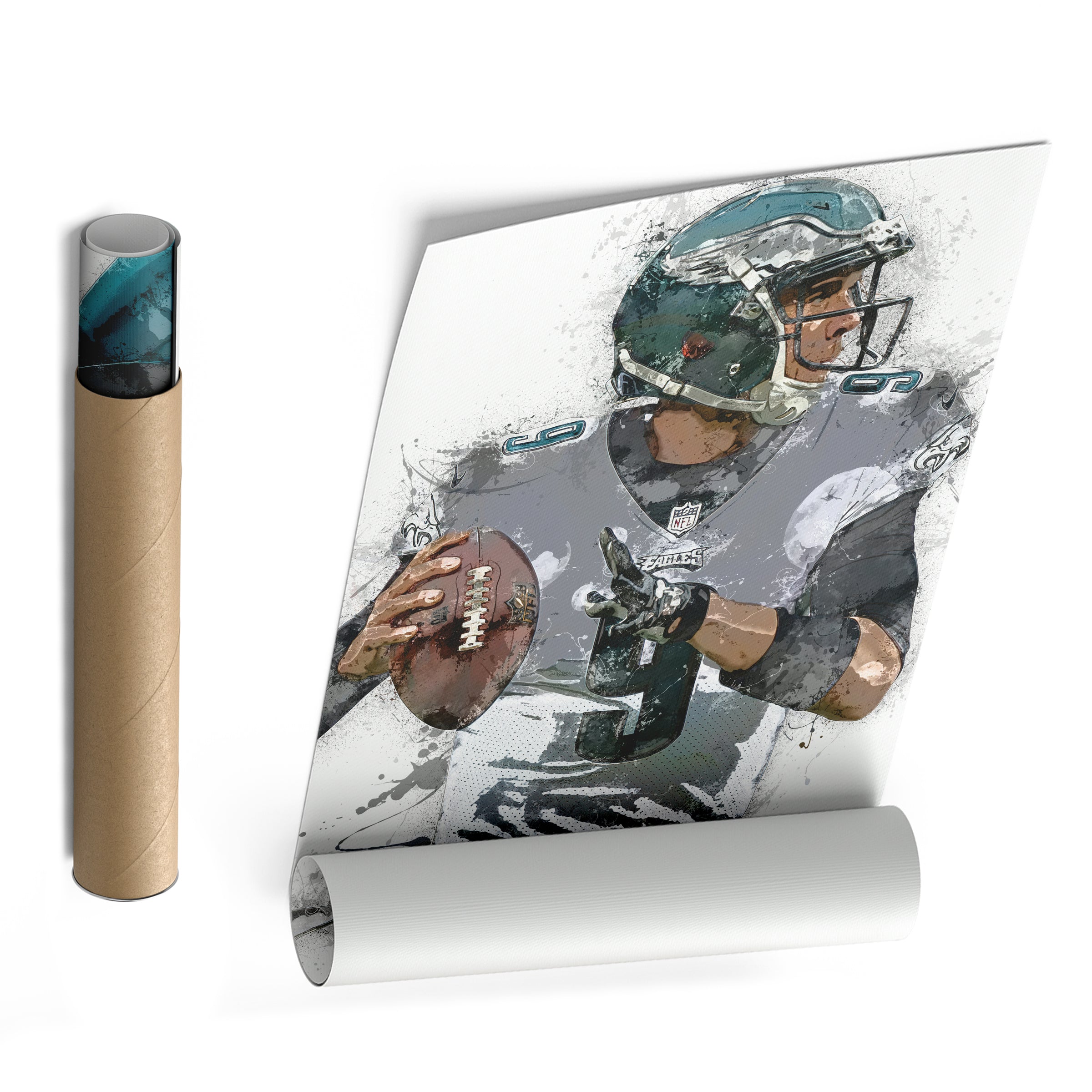 Nick Foles Canvas Art – Philadelphia Eagles Wall Decor