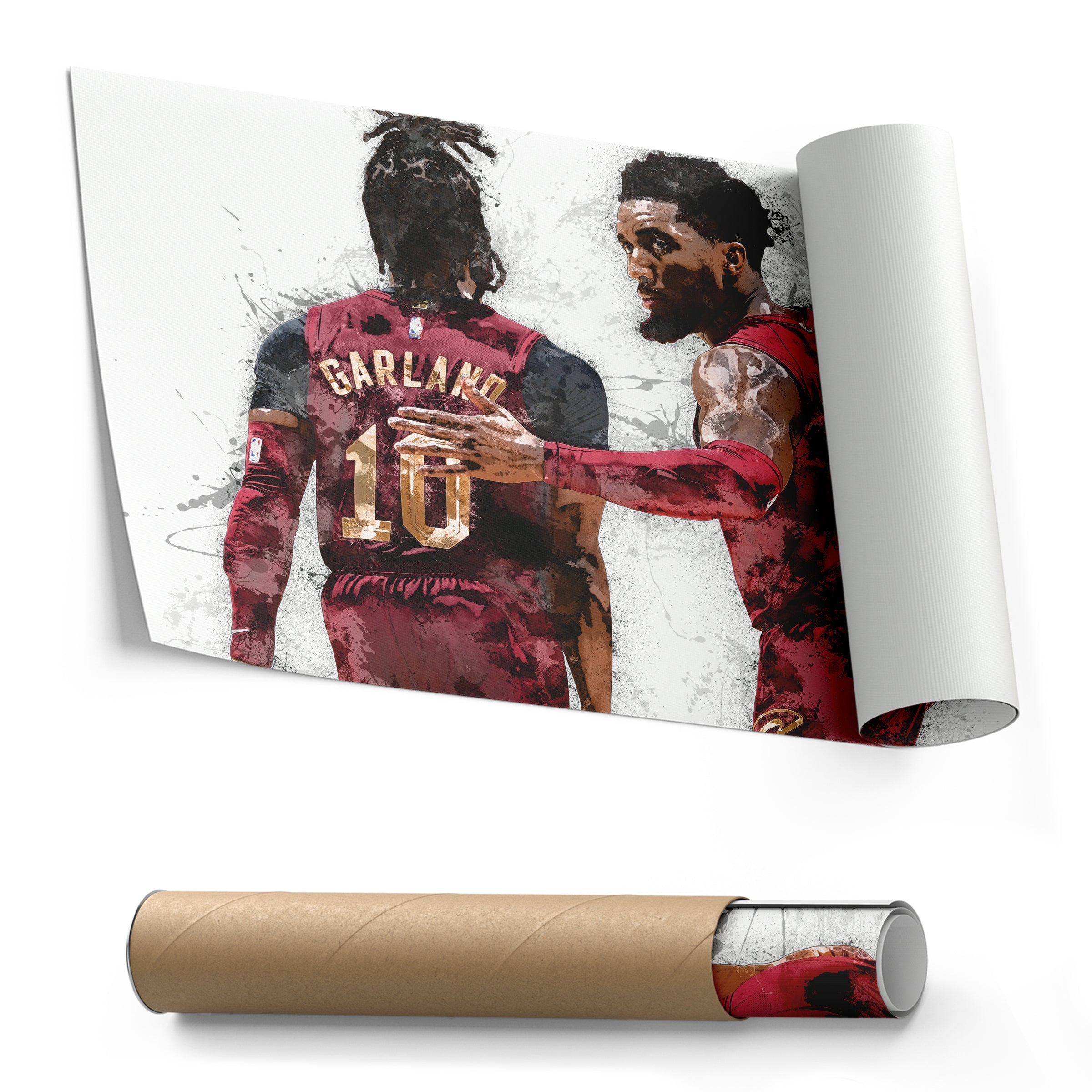 Donovan Mitchell & Darius Garland Canvas Art – Cleveland Cavaliers Wall Decor