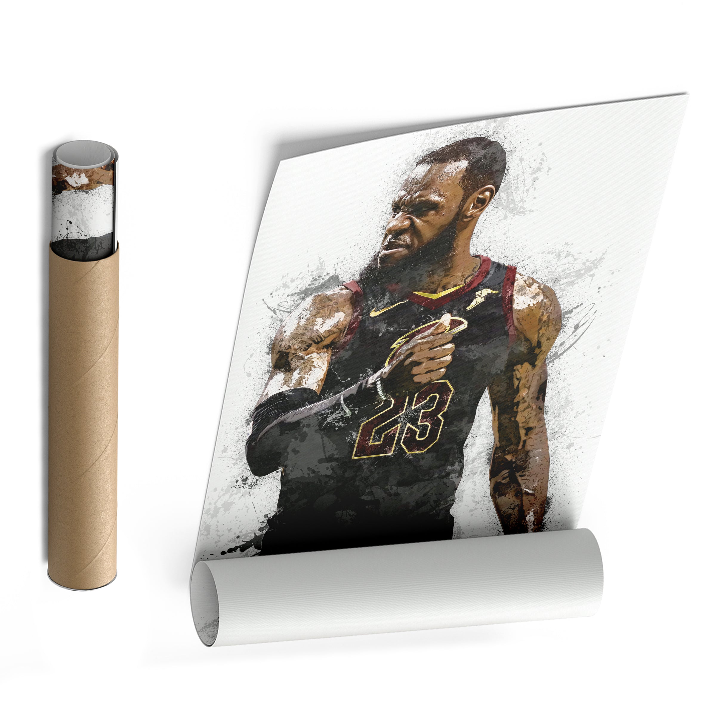 LeBron James Canvas Art – Cleveland Cavaliers Wall Decor
