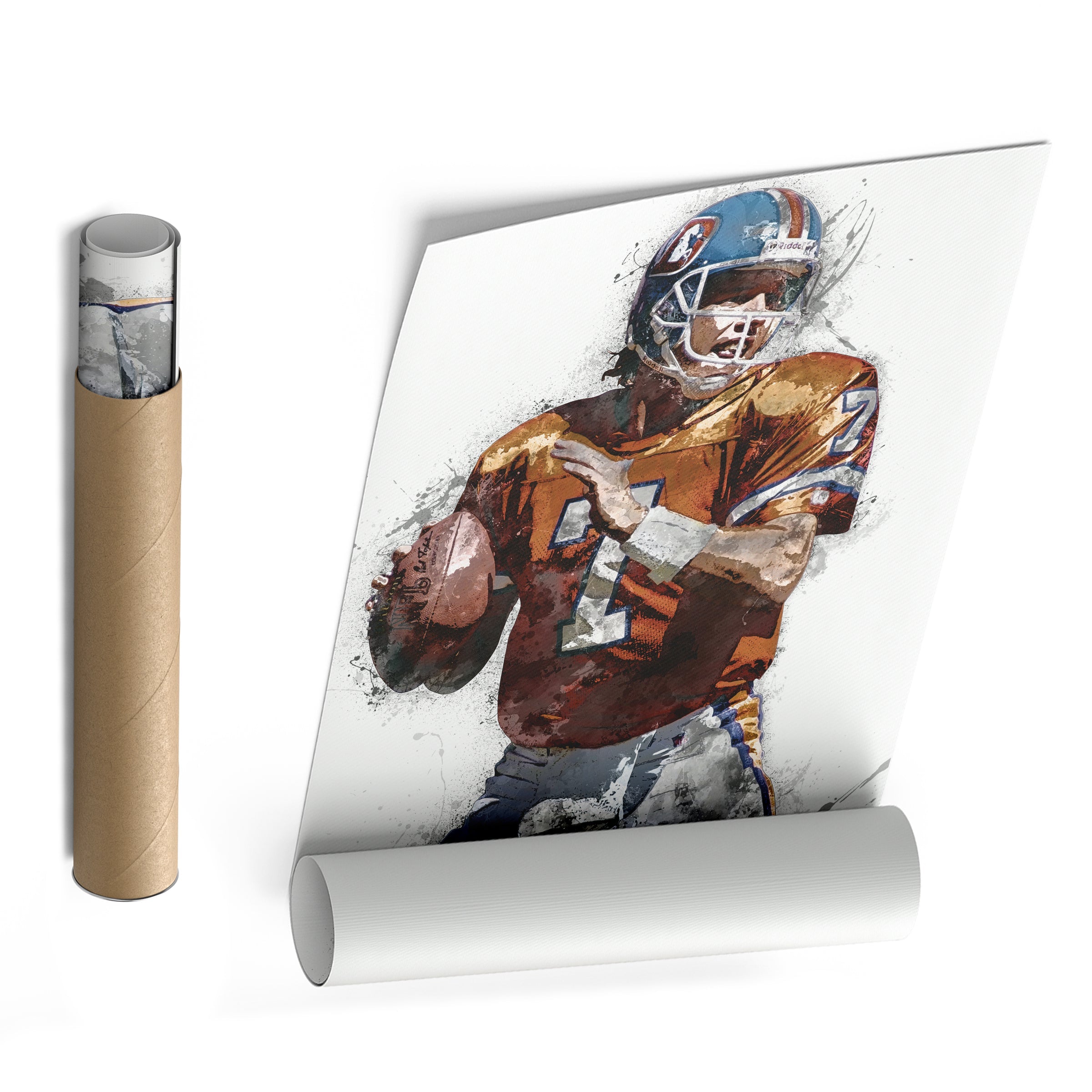 John Elway Canvas Art – Denver Broncos Wall Decor