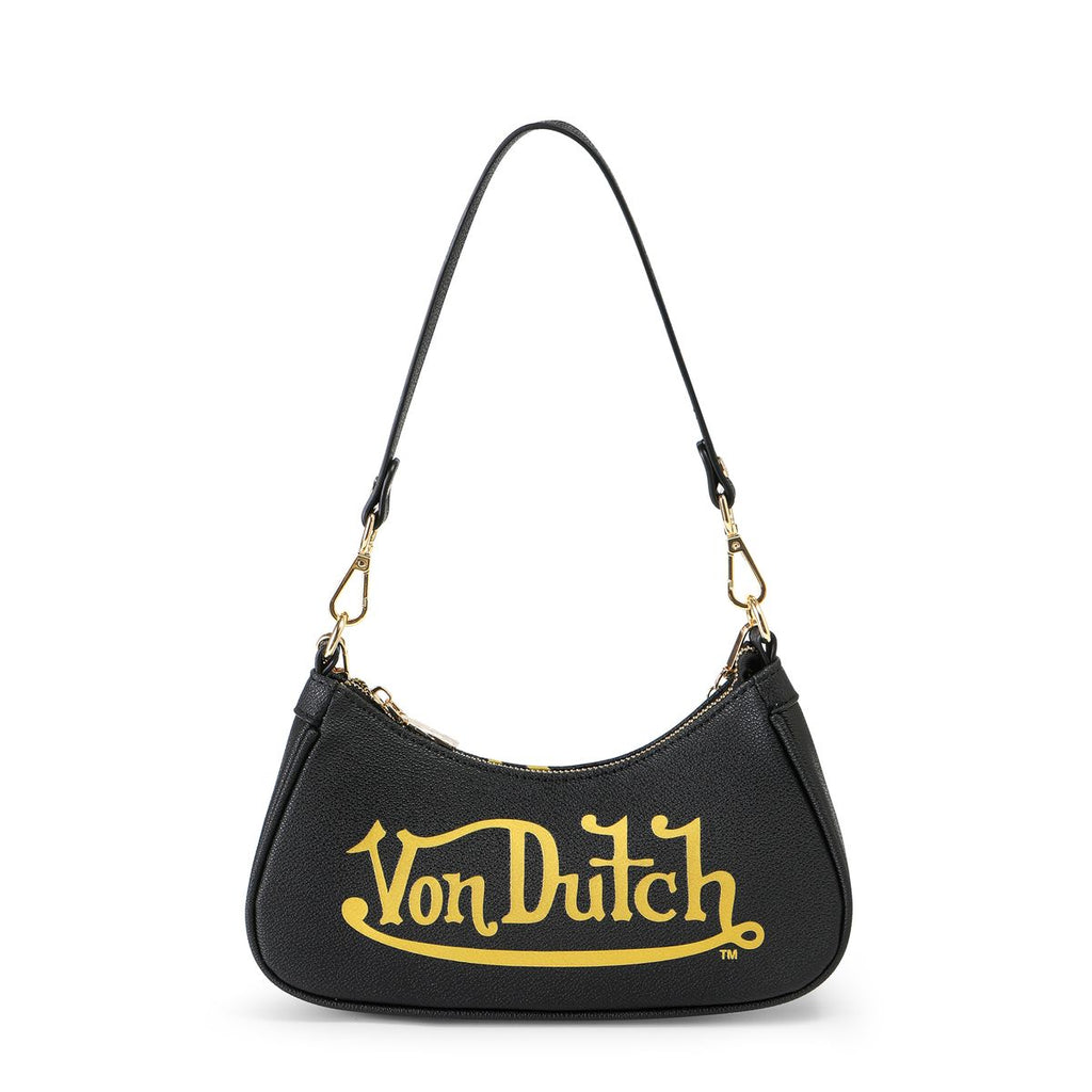 Von Dutch Shoulder Bag Black and Gold