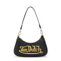 Von Dutch Shoulder Bag Black and Gold
