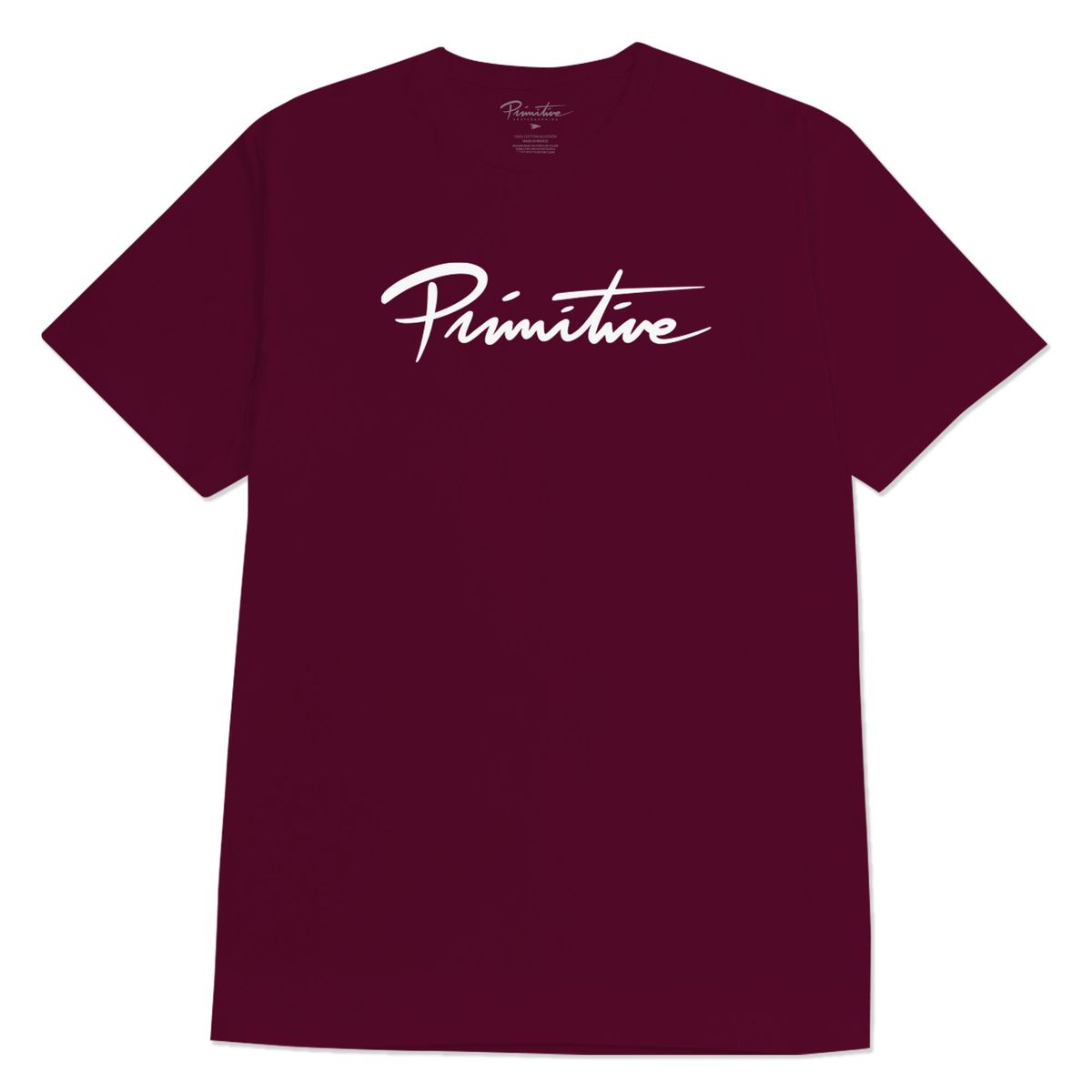 Primitive Nuevo Script Hw Tee Burgundy