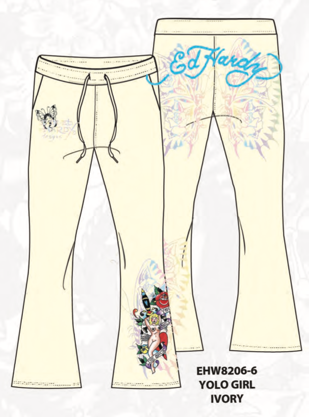 Ed Hardy Yolo Girl Sweatpants