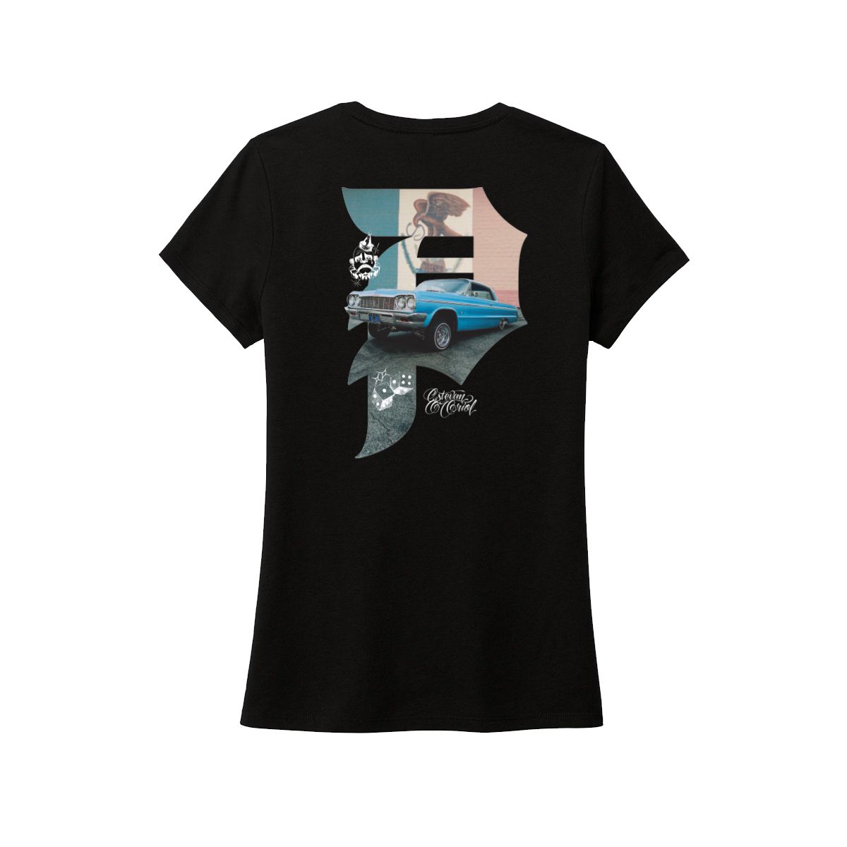 Primitive Dirty P Pride Women Baby Tee Black