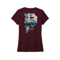 Primitive Dirty P Pride Women Baby Tee Burgundy