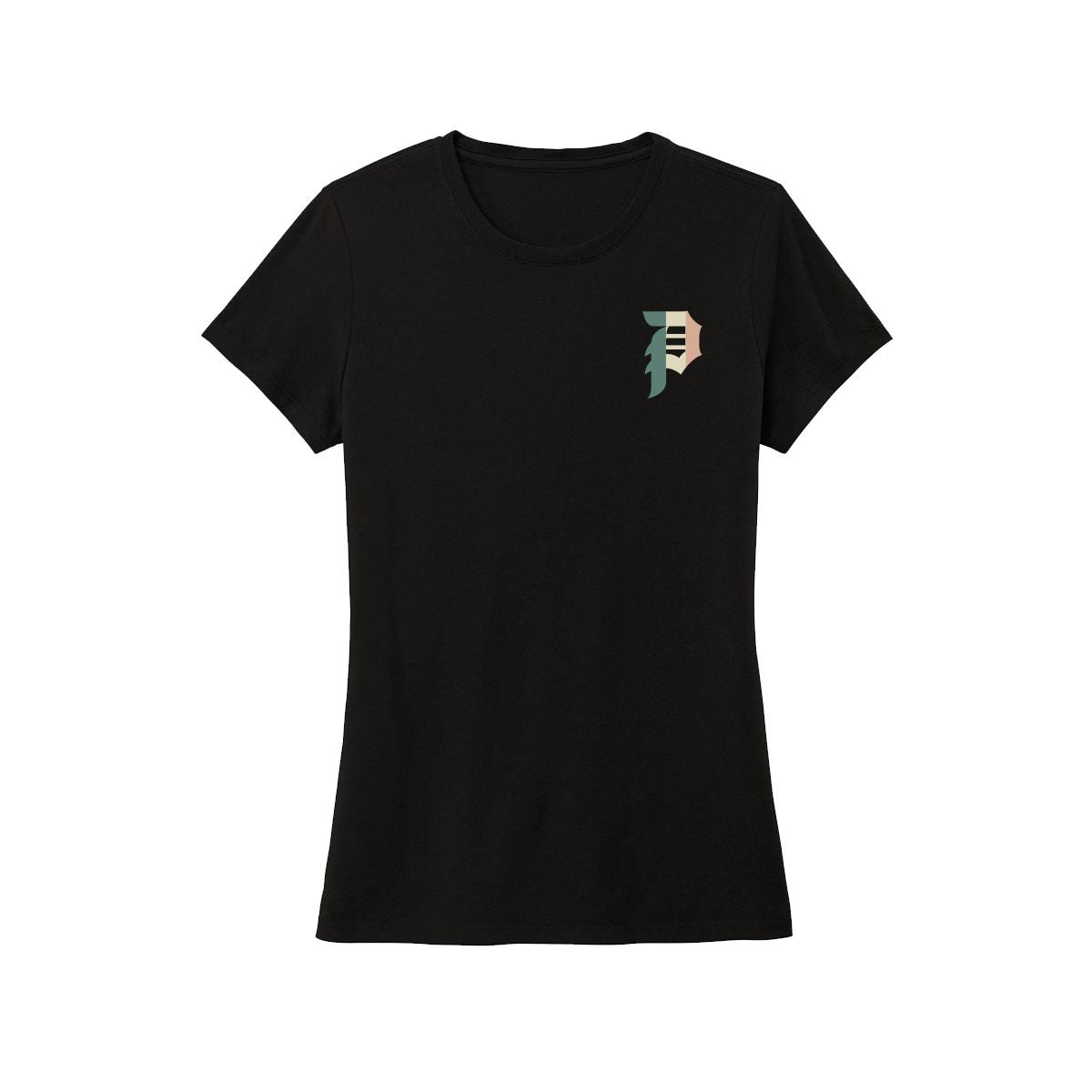 Primitive Dirty P Pride Women Baby Tee Black