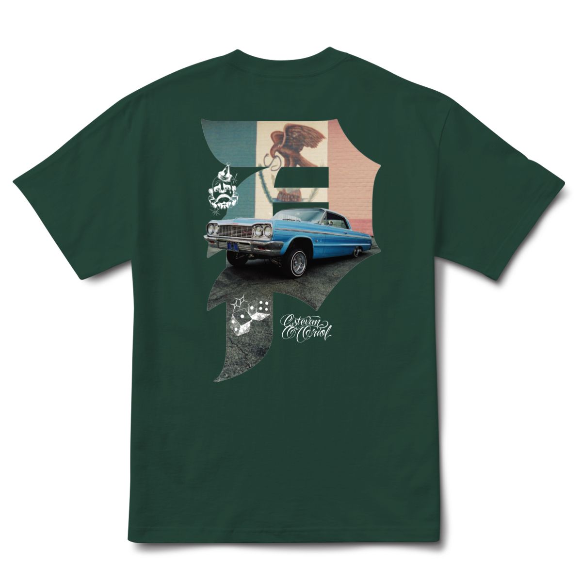 Primitive Dirty P Pride HW Tee Dirty Green
