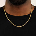 Gold Gods Gold Rope Chain 4mm