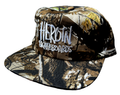 Heroin Script Camo Snapback Hat