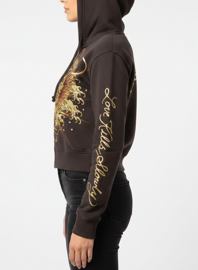 Ed Hardy LKS Wing Skull Zip Hoodie