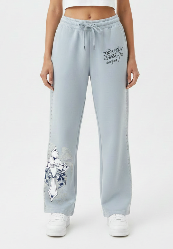 Ed Hardy Panther Wings Bootcut Sweatpants
