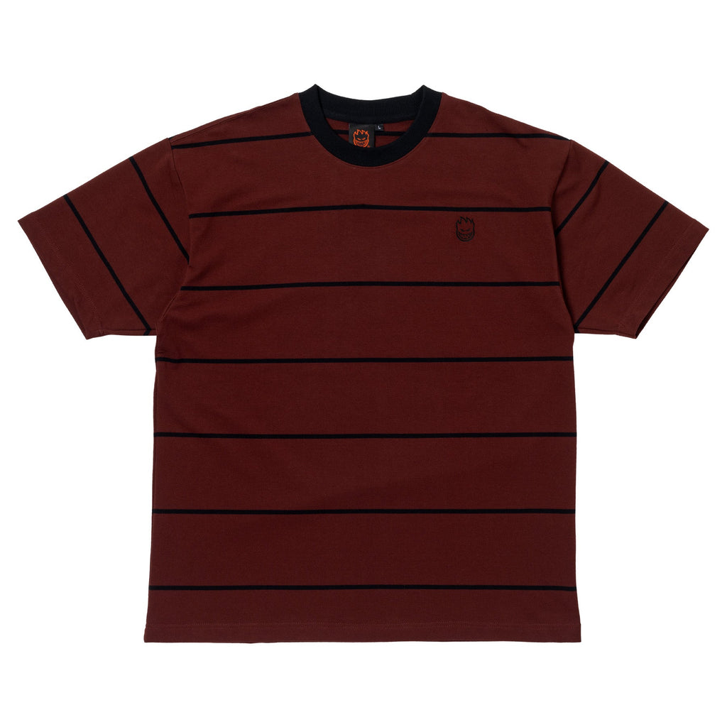 Spitfire Bighead Embroidered Burgundy / Black S/s Shirt