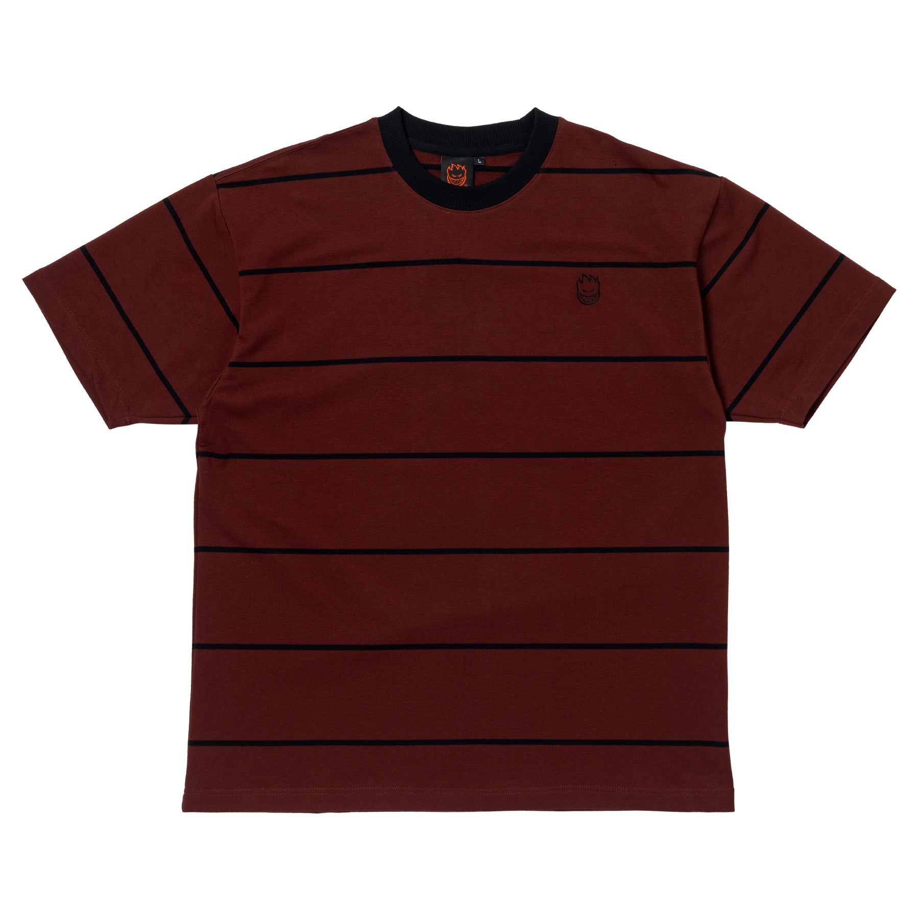 Spitfire Bighead Embroidered Burgundy / Black S/s Shirt