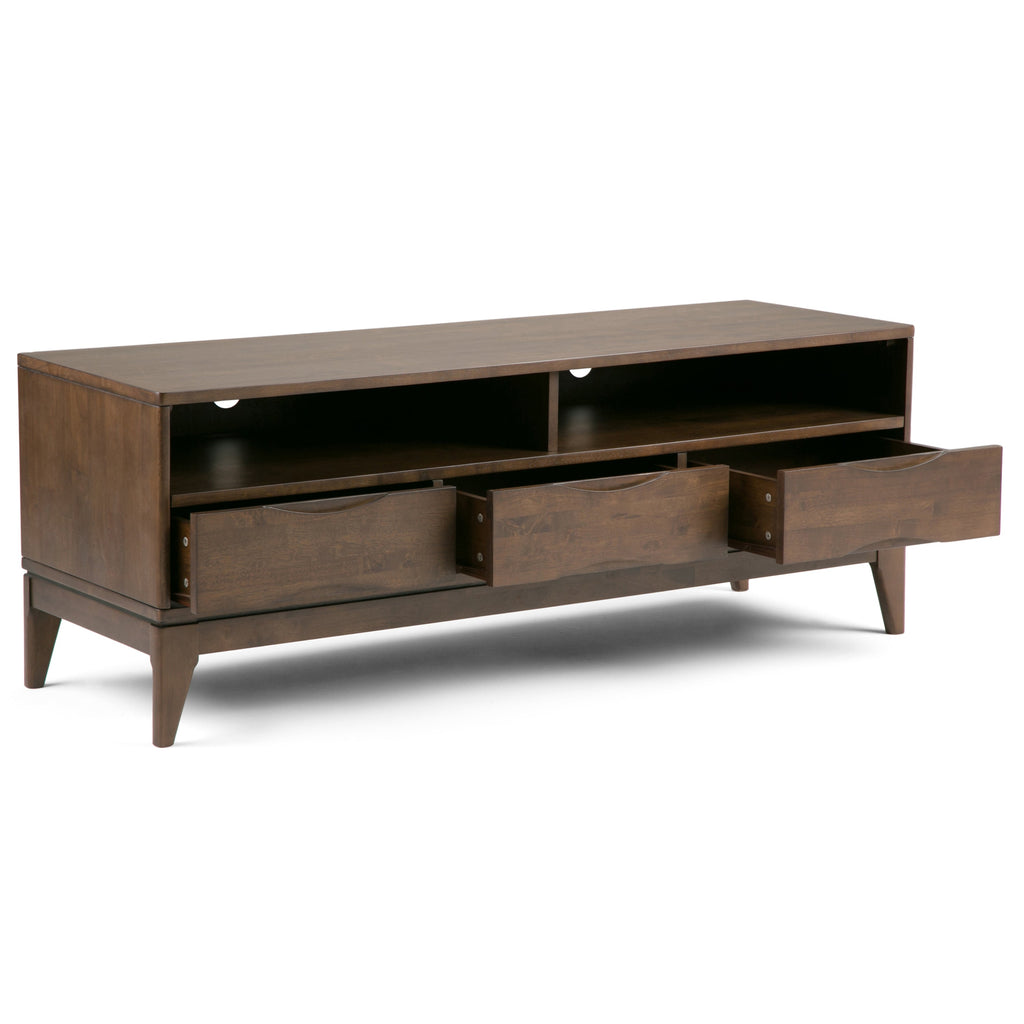 Harper - TV Media Stand - Walnut Brown