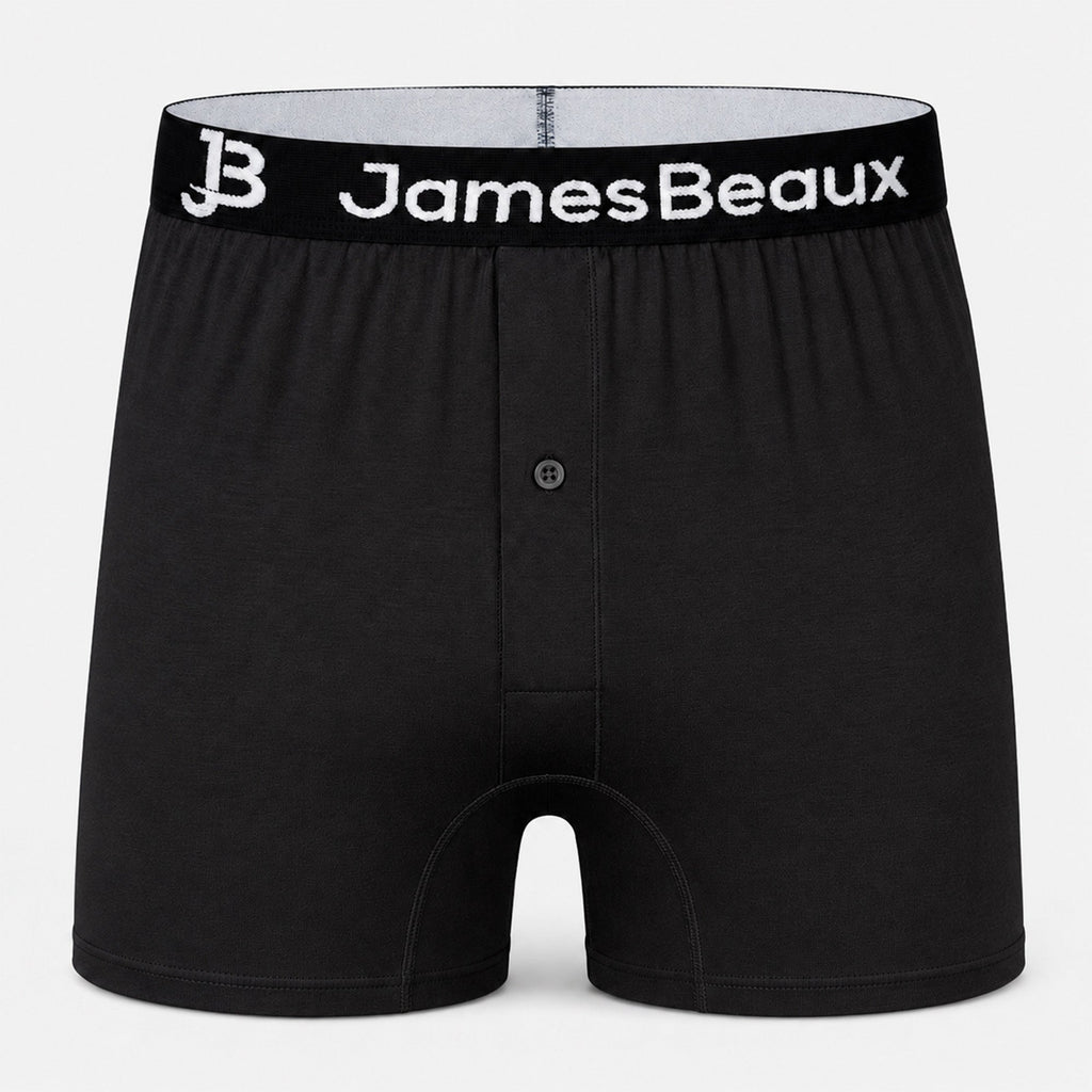 Men's Bamboo Anti-Chafing & Breathable Boxer Shorts (3-Pack) | Black
