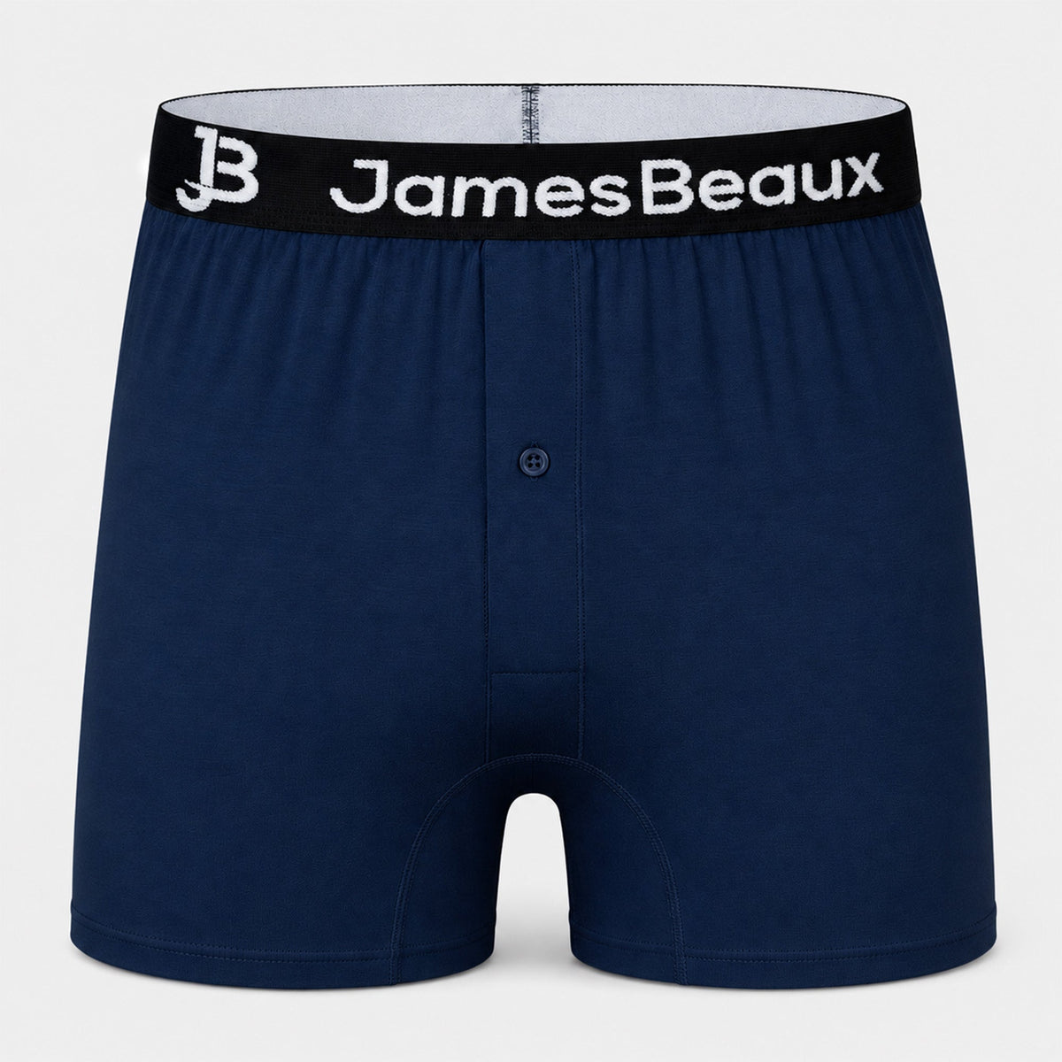 Men's Bamboo Boxer Shorts - Anti-Chafe & Breathable Underwear (Navy)