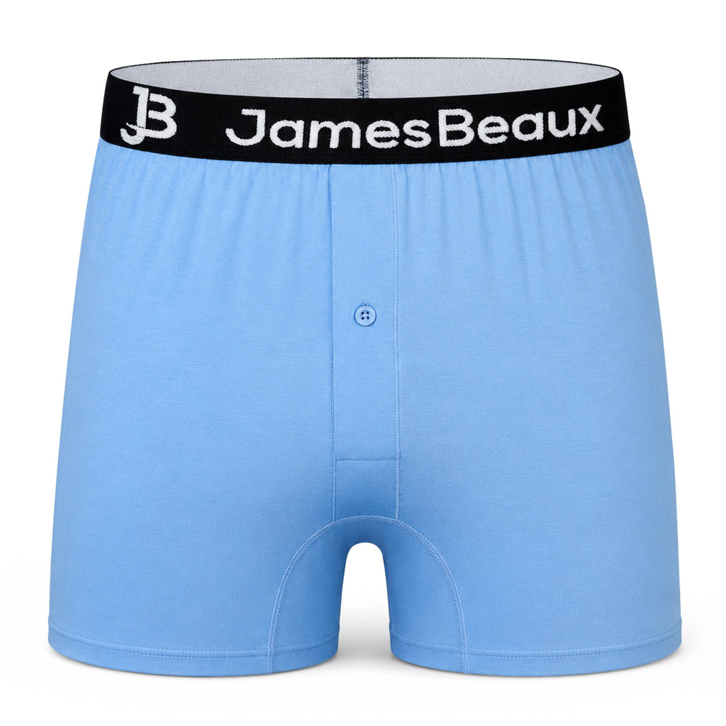 Men's Bamboo Anti-Chafing & Breathable Boxer Shorts (3-Pack) | Blue