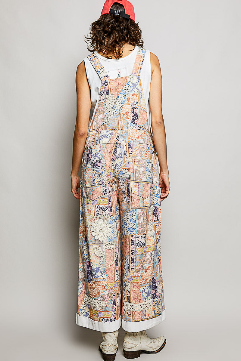 POL Floral Multi Overalls