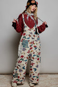 POL Almond Butterfly Overalls