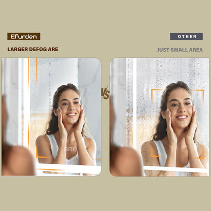 LuneluX_Home – Smart LED Bathroom Mirror with Anti-Fog & Touch Control