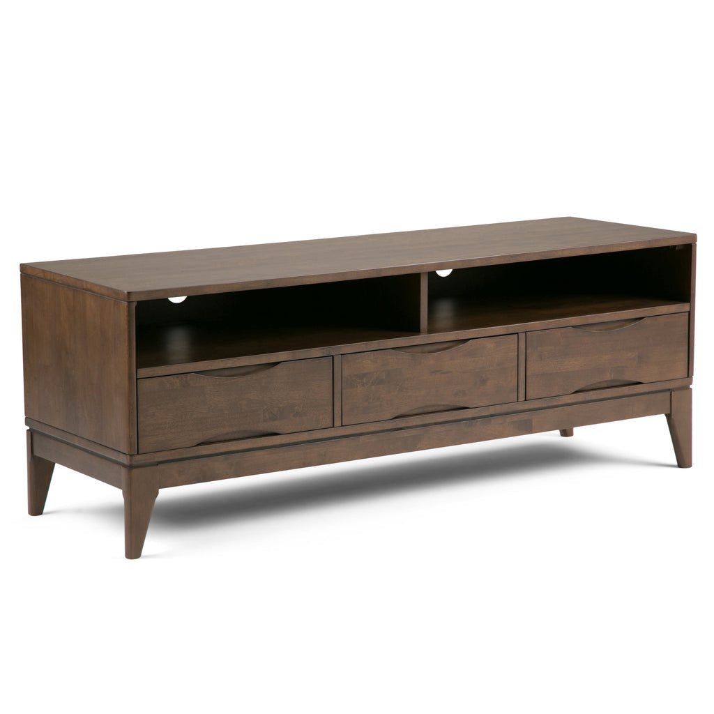 Harper - TV Media Stand - Walnut Brown