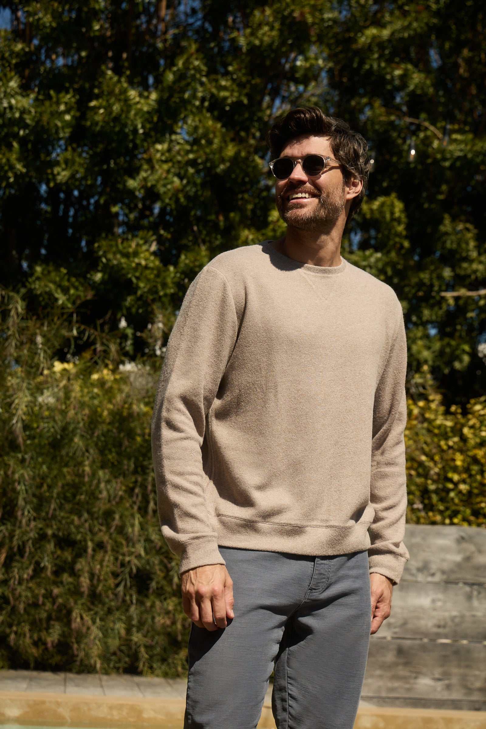 Butch Cashmist Crewneck - Camel Heather